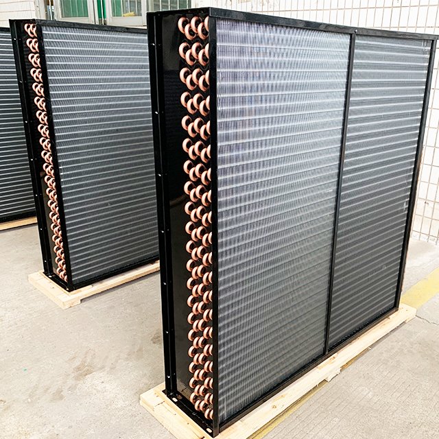 Best Price Air Cooled Condenser for Cold Room Condenser Unit Copper Air Cooled Small Machine Condenser With Fan