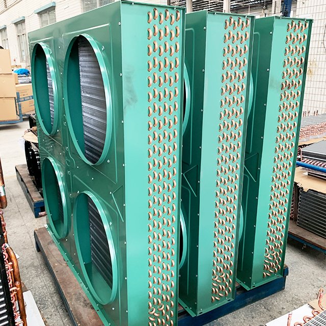 Best Price Air Cooled Condenser for Cold Room Condenser Unit Copper Air Cooled Small Machine Condenser With Fan