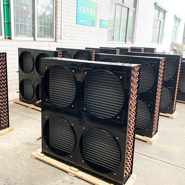 Best Price Air Cooled Condenser for Cold Room Condenser Unit Copper Air Cooled Small Machine Condenser With Fan