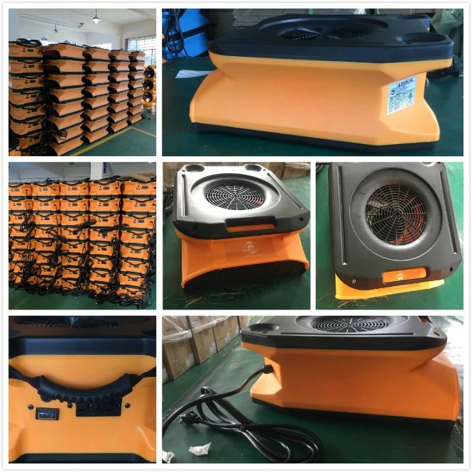 Stackable 500CFM Super Price Flat Air Mover Commercial Carpet Dryer Blower Velo Pro Floor Blower Fan for Water Damage
