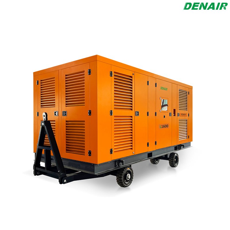 1600 Cfm Mobile Oil Free air Compressor in a Portable Package