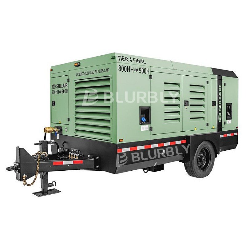 Sullair 900H 25.5m3/min High Wind Pressure Double Stage Cummins Engine Screw High Altitude air Compressor Heavy Duty Portable