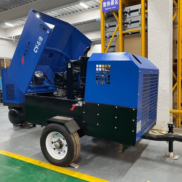 154KW 210HP 260PSI 18bar 530cfm Mobile diesel air Compressor Machine Portable OEM Compressor for Mining