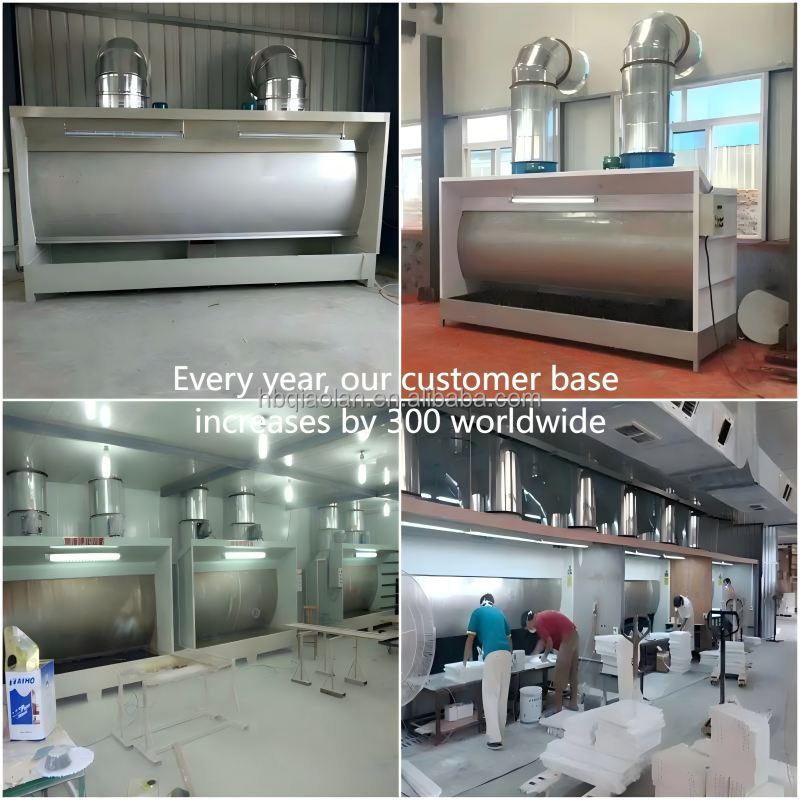 Full Stainless Water Trap Wet Wall Integrated Filter Booth Paint Mist Purification Water Curtain Paint Cabinet for Metal Coating