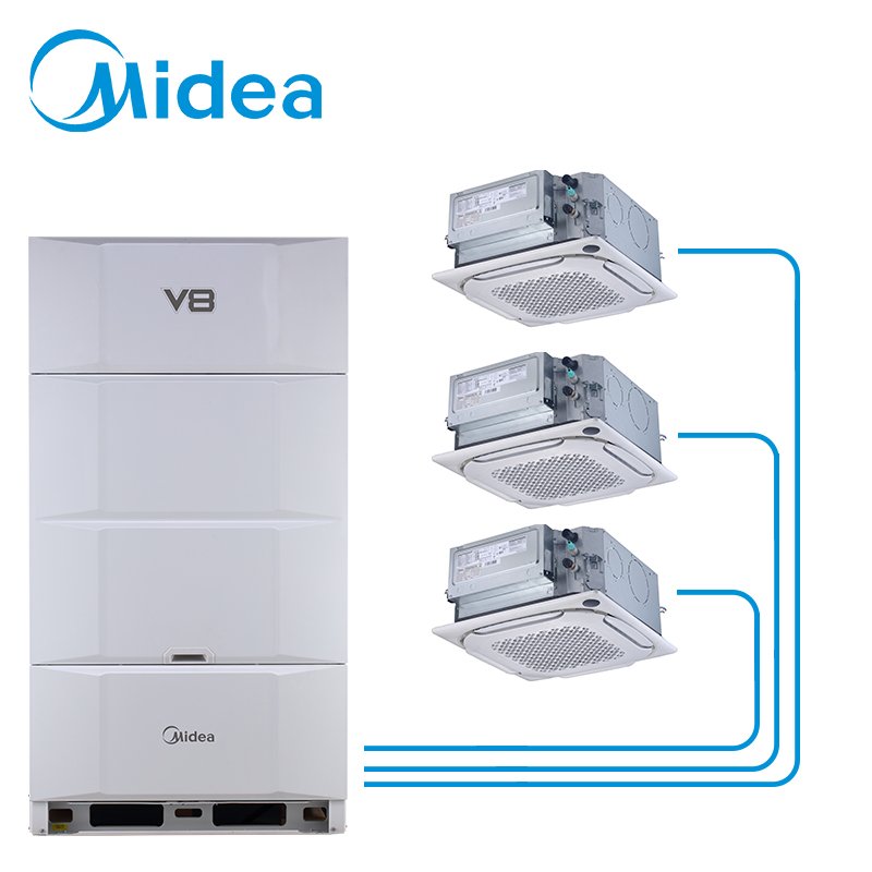 Midea Aircon V8 Zen Air 2.0 45KW Brand Air Conditioner Vrv Vrf System Heating Cooling Commercial Central Air Conditioning