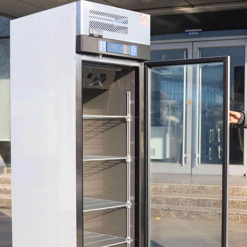 Xiangming Restaurant Kitchen Single Door Commercial Vertical Refrigerator Commercial High Quality Glass Door Refrigerator