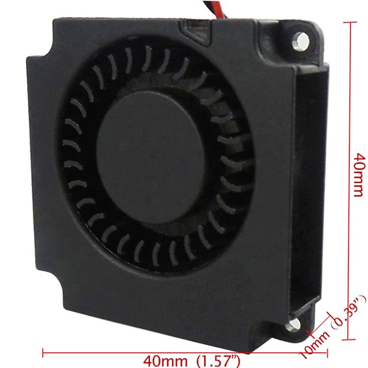 Mini 5v 12v Centrifugal 40mm 40x40x10mm Quiet 4010 DC Air Blowers Snail Fan