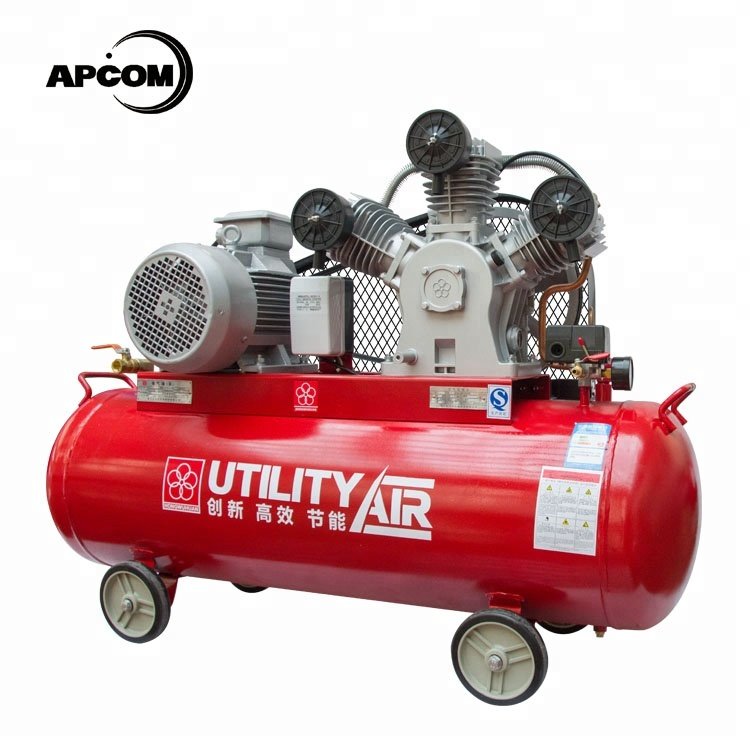 APCOM Aircompressors Belt Drive 8 bar 5 hp 4 kw Piston air Compressor 8bar 5hp 4kw air Compressor
