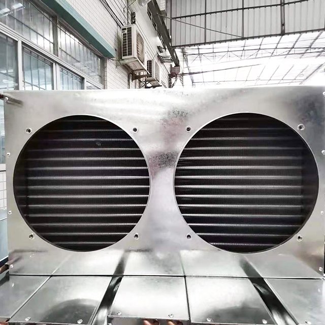 Finned Air-cooled Condensers with Different Types of Condensing Fans. Fin Type air Cooling Condenser FNH-9.5