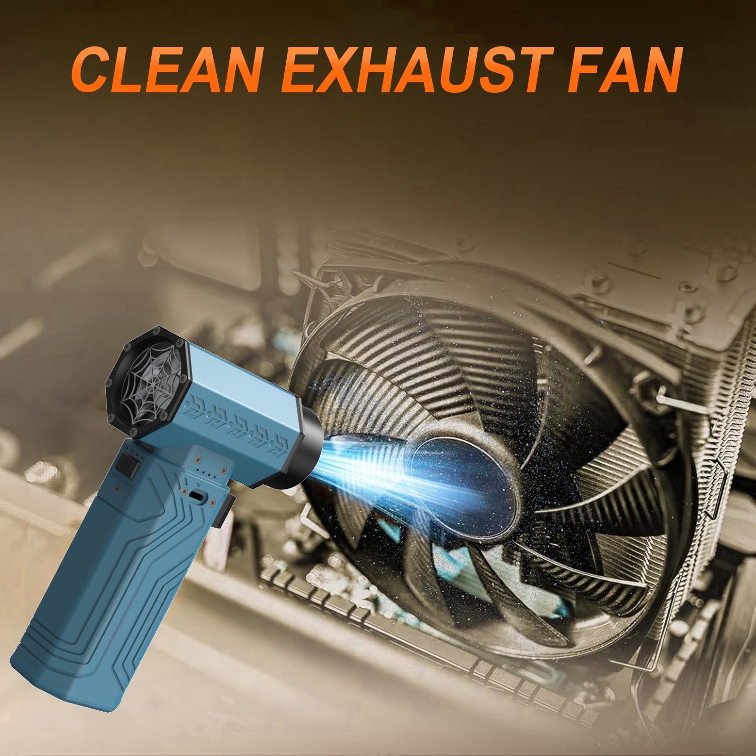 Wholesale Electric Product Small Portable Hand Held Fan air duster Blower Mini Turbo Jet Fan Turbo Electric Violent Car Dry Fan