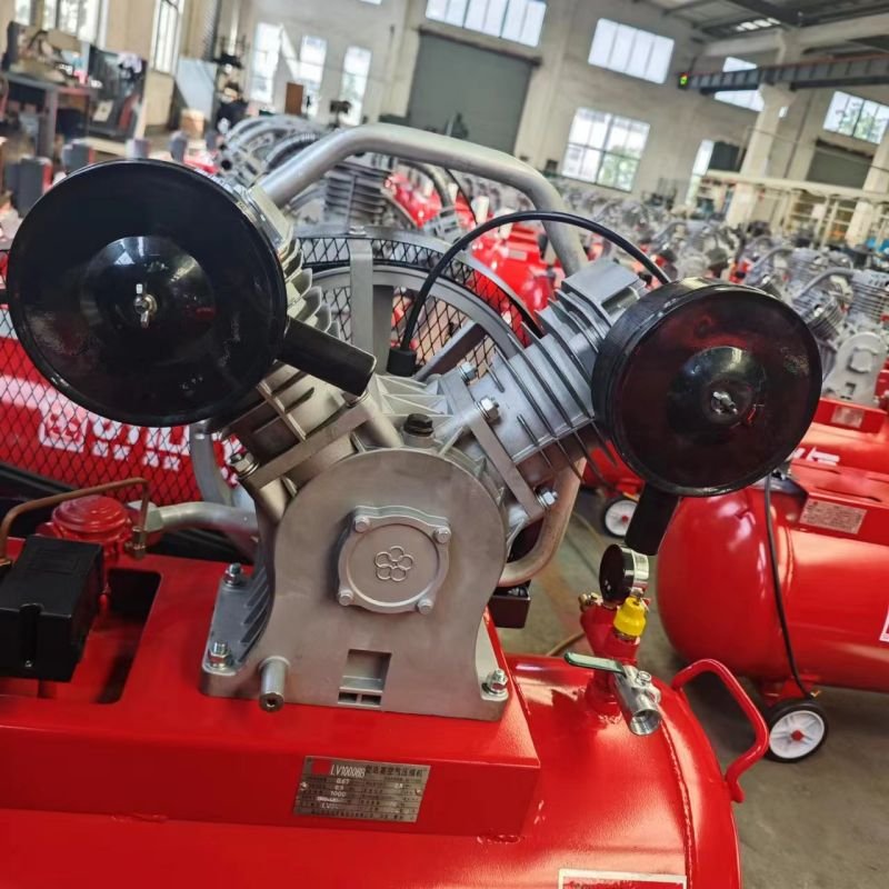 Diesel Piston Air Compressor Type LV4008C 1.5 kw 8Bar With 100L Tank Mini Piston Cheap Price Portable Piston Air Compressor