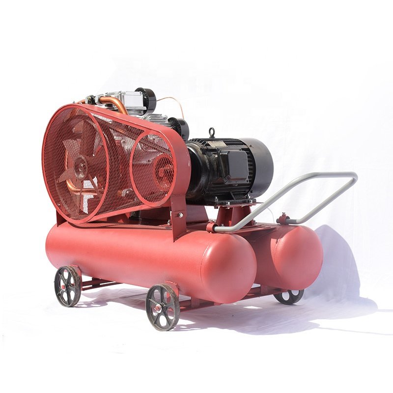 SHARPOWER Gool Mining Tools W-3.5/5 S1115 diesel Engine 18.5kw Electric Motor Power Belt Driven air Compressor for Sale