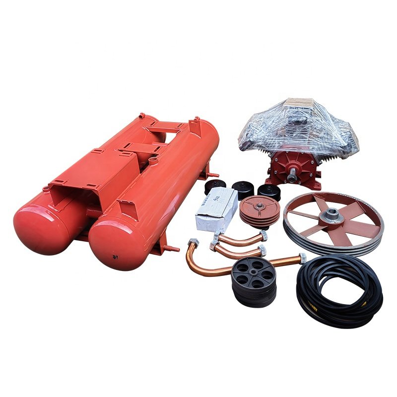 SHARPOWER Gool Mining Tools W-3.5/5 S1115 diesel Engine 18.5kw Electric Motor Power Belt Driven air Compressor for Sale