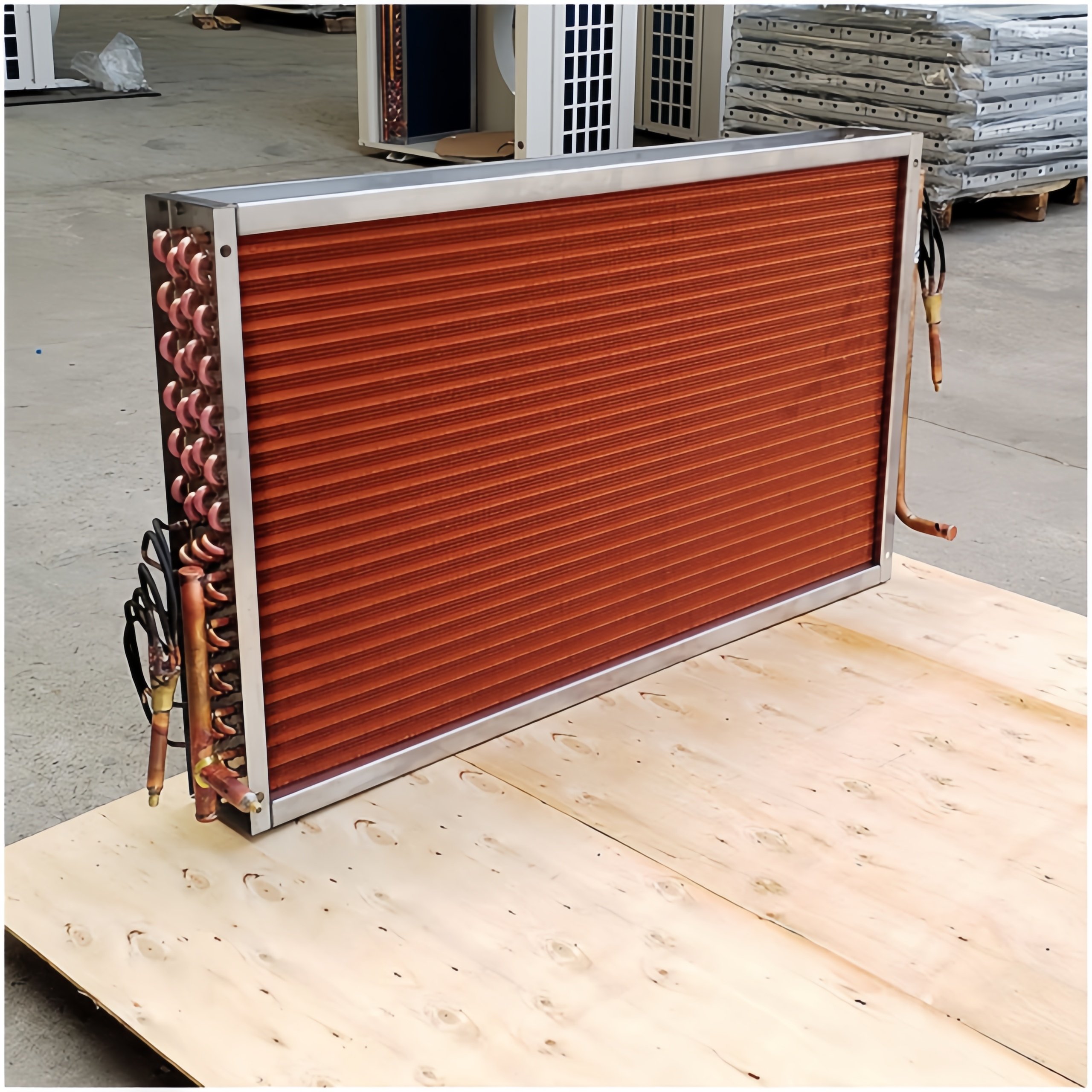 Evaporator Generator Cooler Copper Tube Fin Heat Exchange Equipment Accessories Marine Heat Main Engine Booster air Cooler