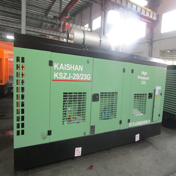 Water Drilling Machine diesel Engine Screw air Compressor with Wheels