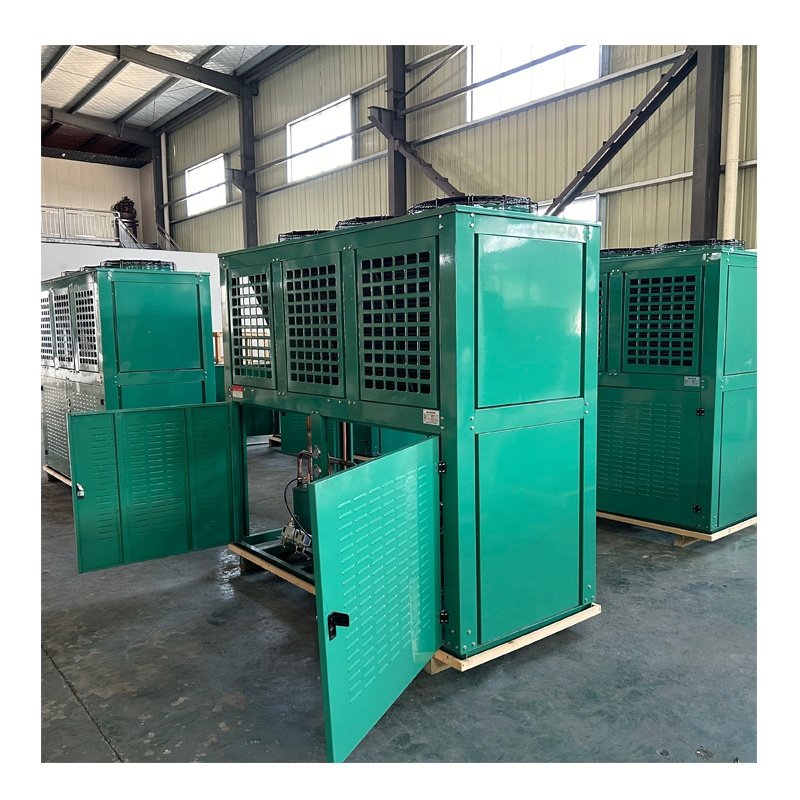 Professional Technology 25hp 30hp Air-cooled Condenser Unit Evaporative R404a Condensing Unit Refrigeration Cold Storage Feezer