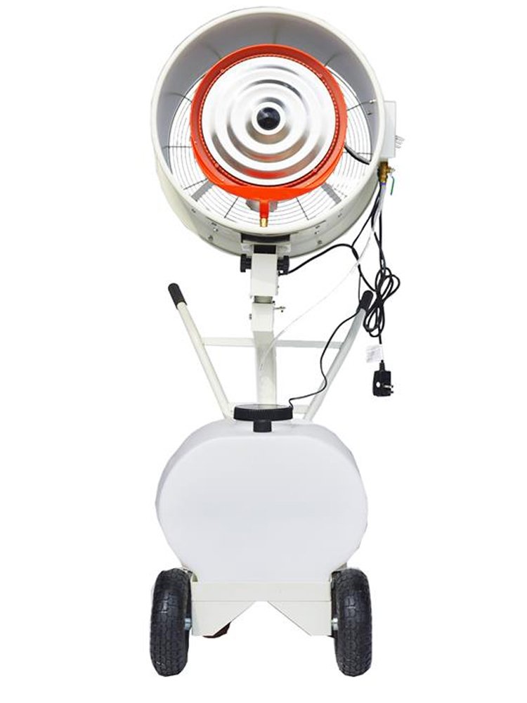 High Speed Industrial Stand Mist Fan Air Cooling Water Spray Farms Factory Workshop Dust Cooling Fan