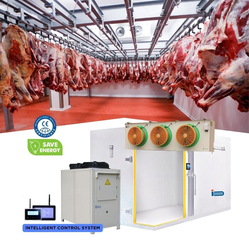 Factory 4hp 5hp 6hp Freezer Room Refrigeration Unit Cold Room Condensing Unit Wall Type Blast Freezer Refrigeration Solution