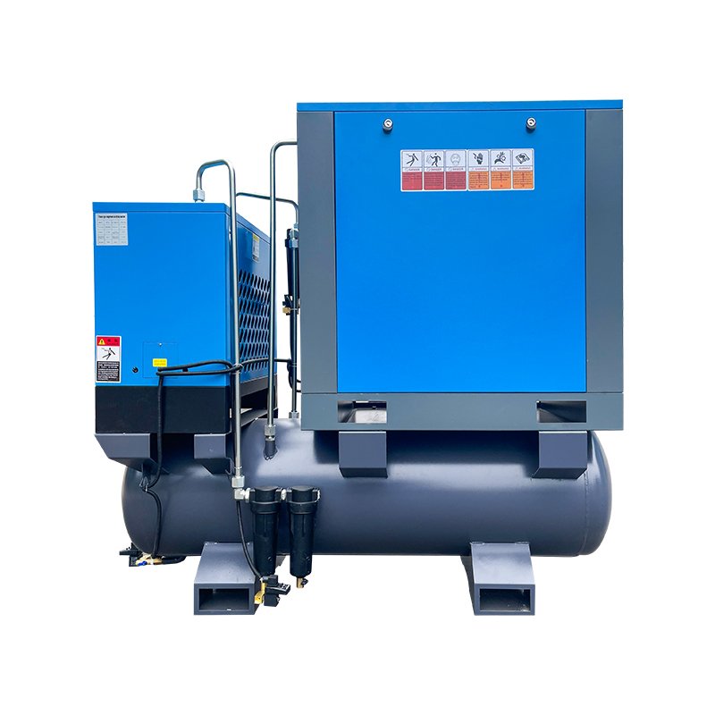Direct Driven High Efficiency Air Compressor China Industrial Screw Air Compressor with Dryer with tank 500L