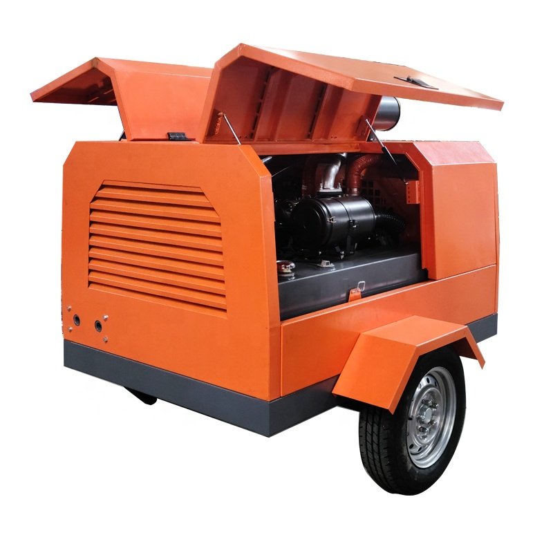 55kw Diesel Mobile Air Compressor Mobile Engineering Air Compressor Air Compressor Jack Hammer