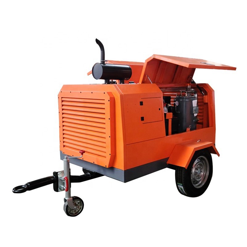 55kw Diesel Mobile Air Compressor Mobile Engineering Air Compressor Air Compressor Jack Hammer