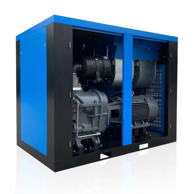 Energy Saving Dual Stage Screw Air Compressor 22kw-200hp Industrial 45kw-160kw Two Stage Compressors