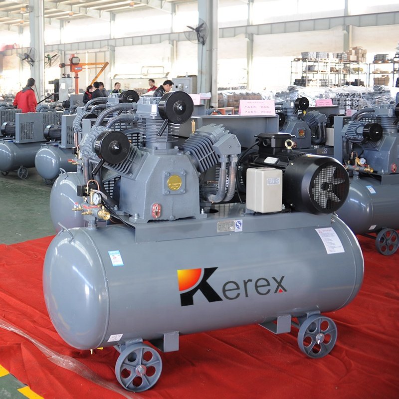 China Manufacture 12bar 7bar Industrial Piston air Compressor 7.5hp 10hp 15hp 20hp Electric Piston air Compressor With tank