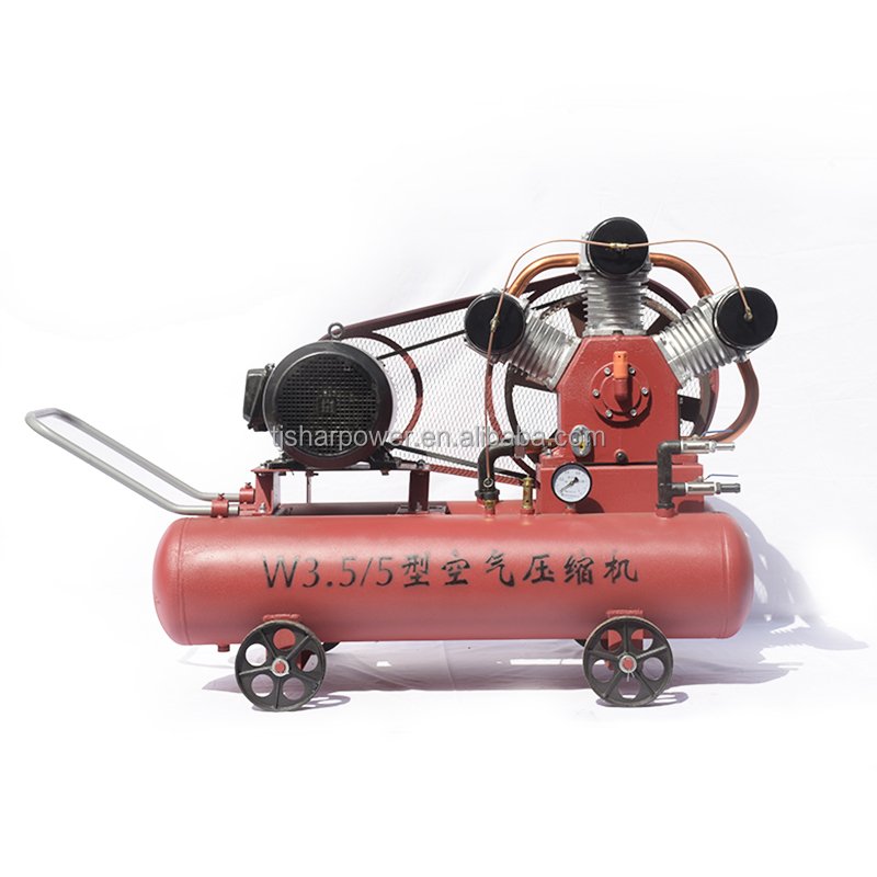 Sharpower W-3.5/5 Portable 3 Piston 4 Piston Air Compressors 5 bar air Compressor for Mining