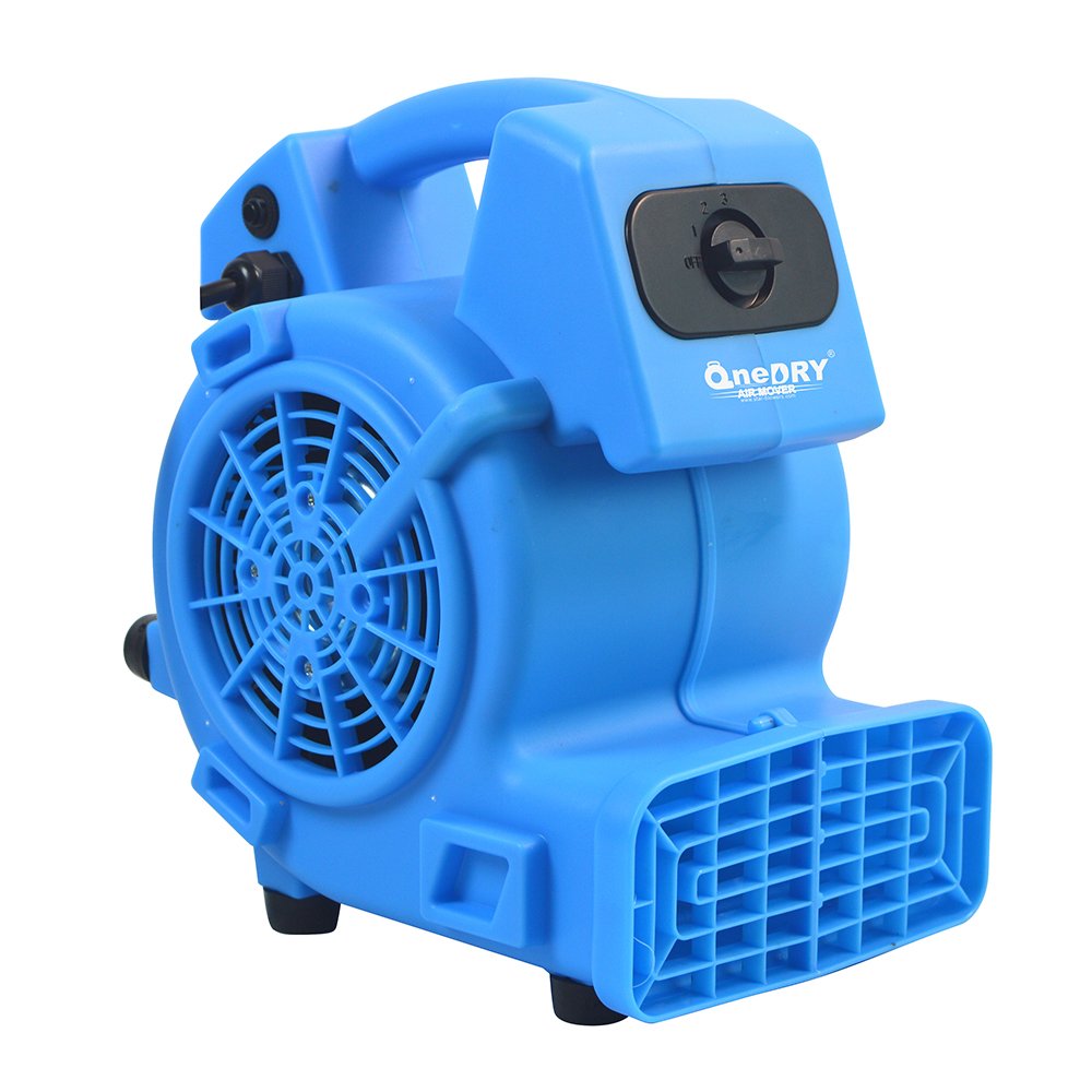 OneDry 1/8HP 3speed air Mover Carpet Dryer US$19.99 ETL CETL CE SAA Floor Fan Blower Daisy Chain for restoration Cleaning Drying