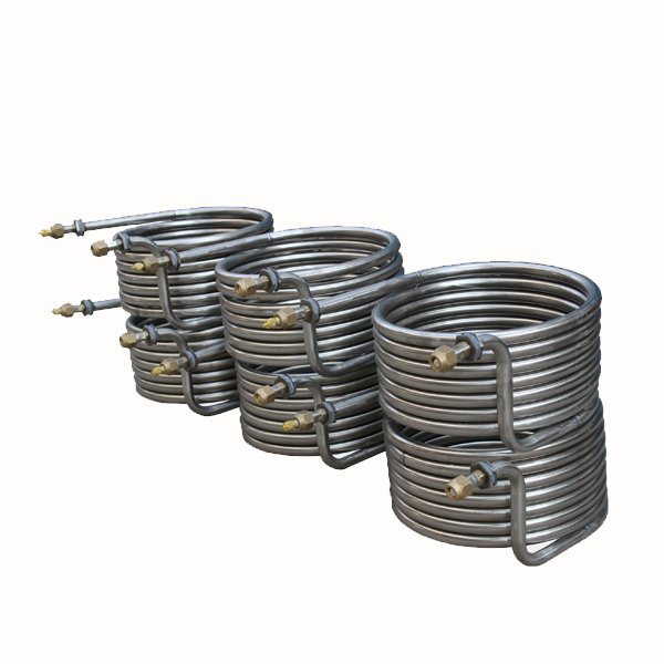 ISO Approved Condenser Coil Evaporator Beer Cooling Coil Air Conditioner Titanium Coil Heat Exchanger
