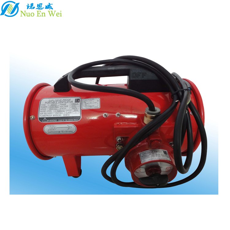 12 Inch Portable Explosion-proof Fan Hand Push Exhaust Ventilation Fans Large Volume Axial Air Blower