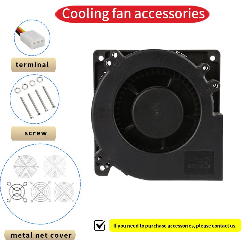 120mm DC12V 24V 4.7inch Super Fan air Blower Hot Sale Industrial Manual Centrifugal Fans High Speed air Blowers Fans