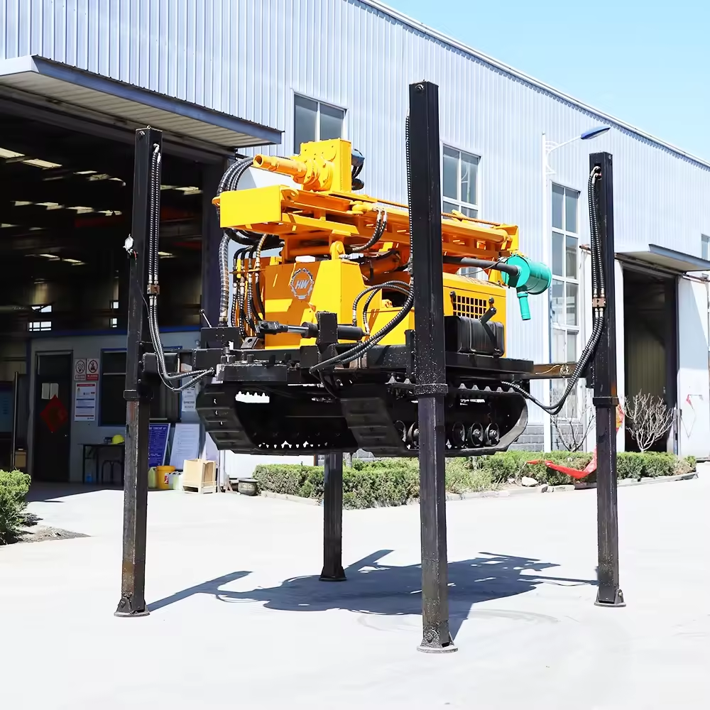 Hengwang Dual Power 180M Water Well And air Compressor Drilling Rig Machine For Engineering