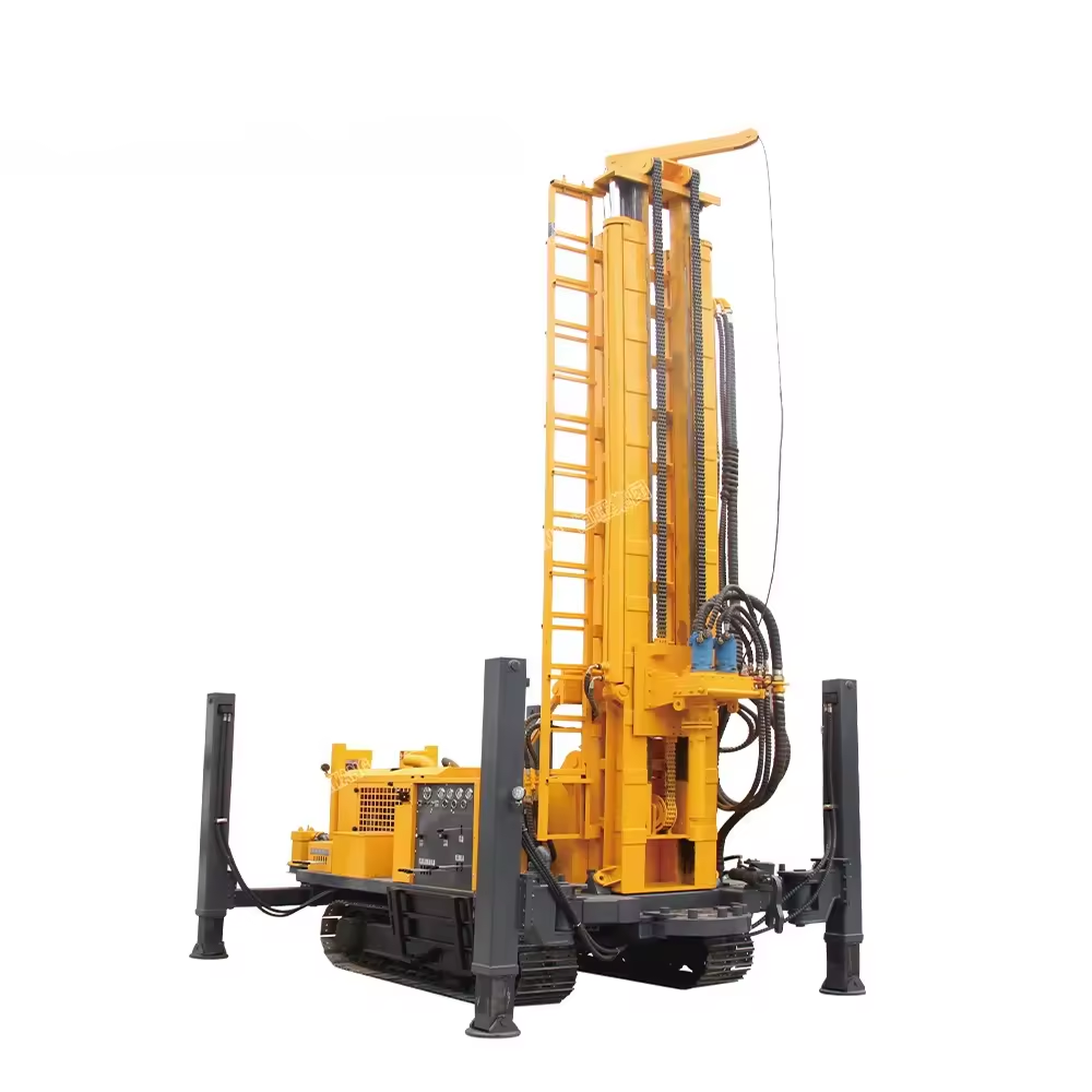 Hengwang Dual Power 180M Water Well And air Compressor Drilling Rig Machine For Engineering