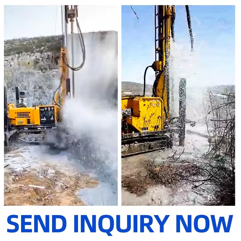 Hengwang Dual Power 180M Water Well And air Compressor Drilling Rig Machine For Engineering