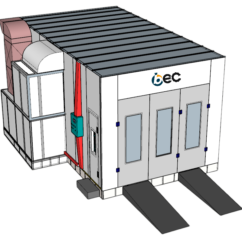 Diesel Heating Car Spray Booth Paint Cabin Cabina De Pintura Automotriz