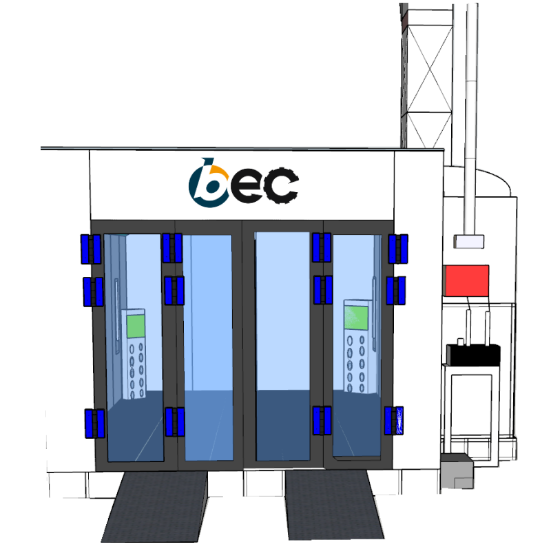 Diesel Heating Car Spray Booth Paint Cabin Cabina De Pintura Automotriz