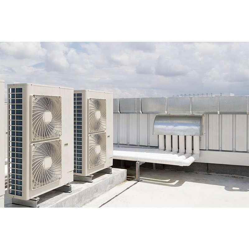 Heat Pump AHU Air Conditioner Golden Aluminum Fin Copper Tube L Shape Evaporator Coil Heat Exchanger