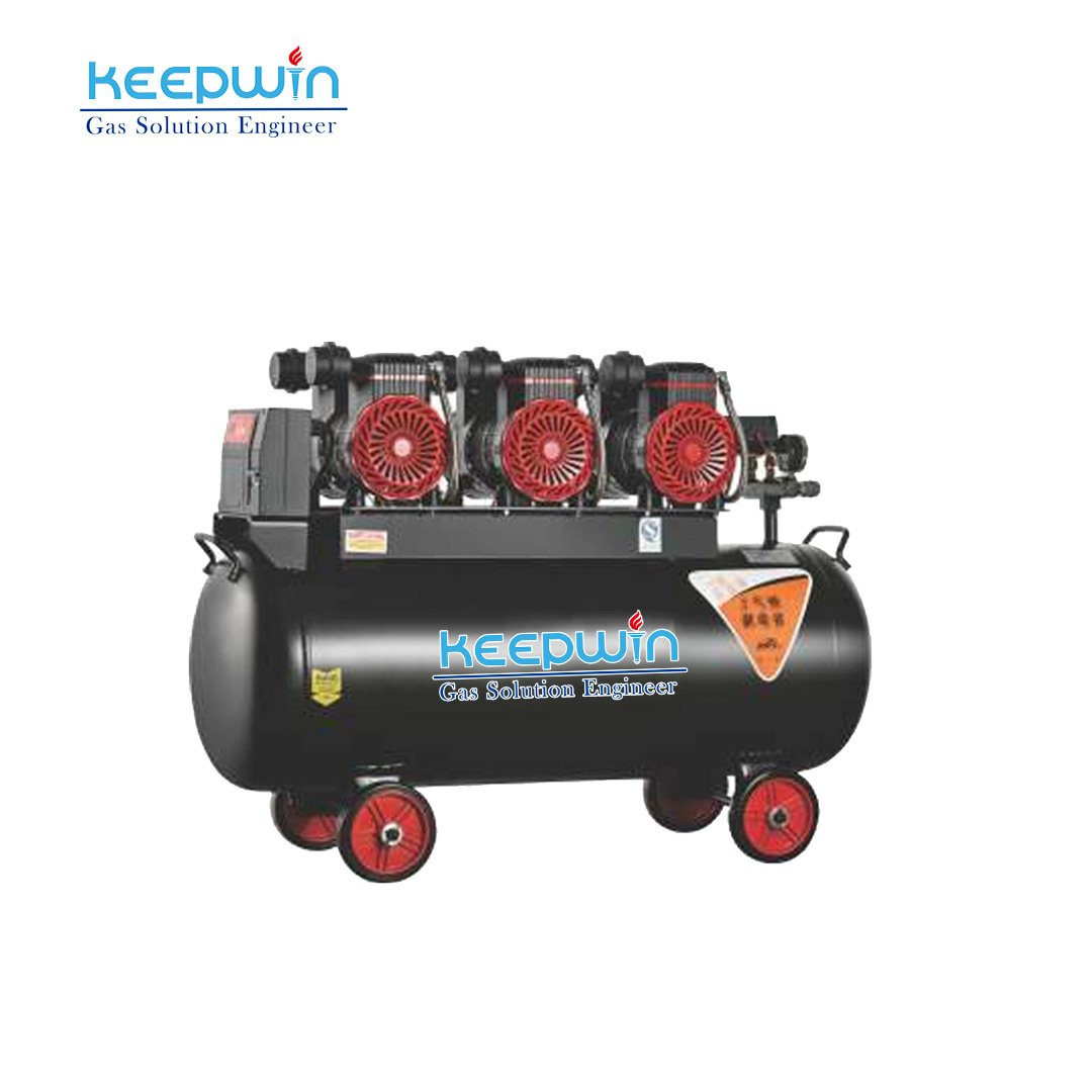 China Manufacture OEM Vendor 0.55kw~11KW 8bar 50L 100L Oil Free Silent Painting or Repairing Air Compressors