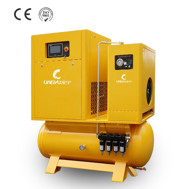 LINGYU 7.5kw Fixed Speed Air Compressor 10hp Electric Rotory Screw Air Compressor for Industry