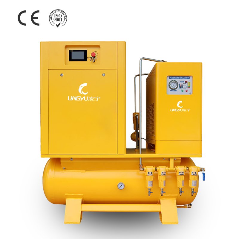 LINGYU 7.5kw Fixed Speed Air Compressor 10hp Electric Rotory Screw Air Compressor for Industry