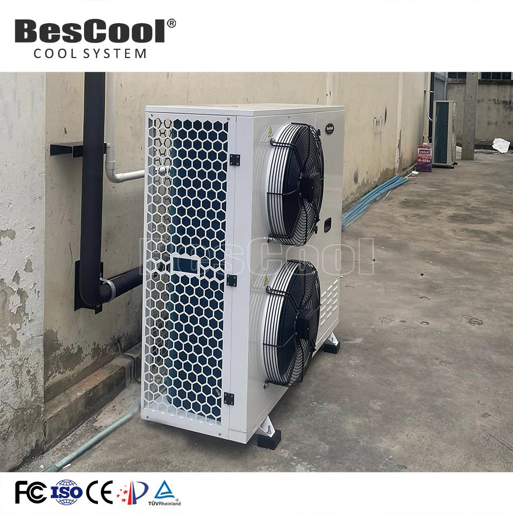 Box-Type Integrated Condensing Unit Copeland Donpos Compressor for Refrigeration & Air Cooler Evaporator for Cooling Rooms