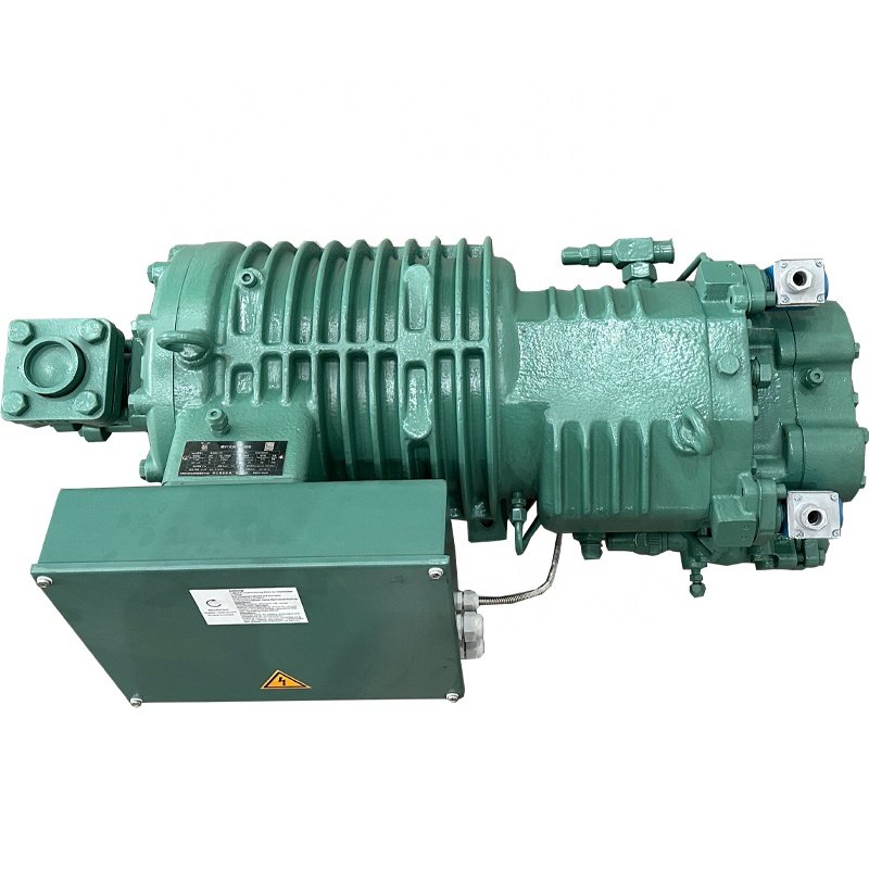 Refrigeration 40KW BITZER HSN6451-40 Energy Conservation Portable Semi-hermetic Screw Air Compressor Machine Refrigeration Unit