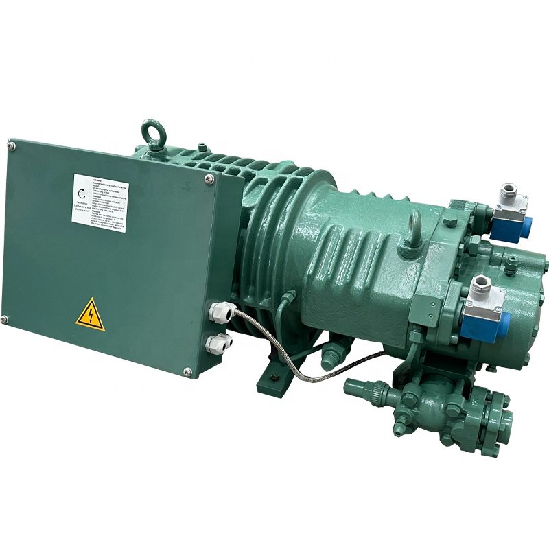 Refrigeration 40KW BITZER HSN6451-40 Energy Conservation Portable Semi-hermetic Screw Air Compressor Machine Refrigeration Unit