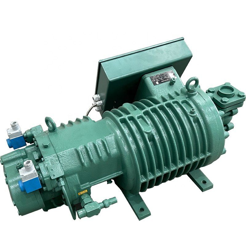 Refrigeration 40KW BITZER HSN6451-40 Energy Conservation Portable Semi-hermetic Screw Air Compressor Machine Refrigeration Unit