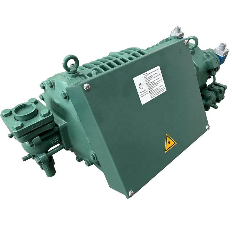 Refrigeration 40KW BITZER HSN6451-40 Energy Conservation Portable Semi-hermetic Screw Air Compressor Machine Refrigeration Unit