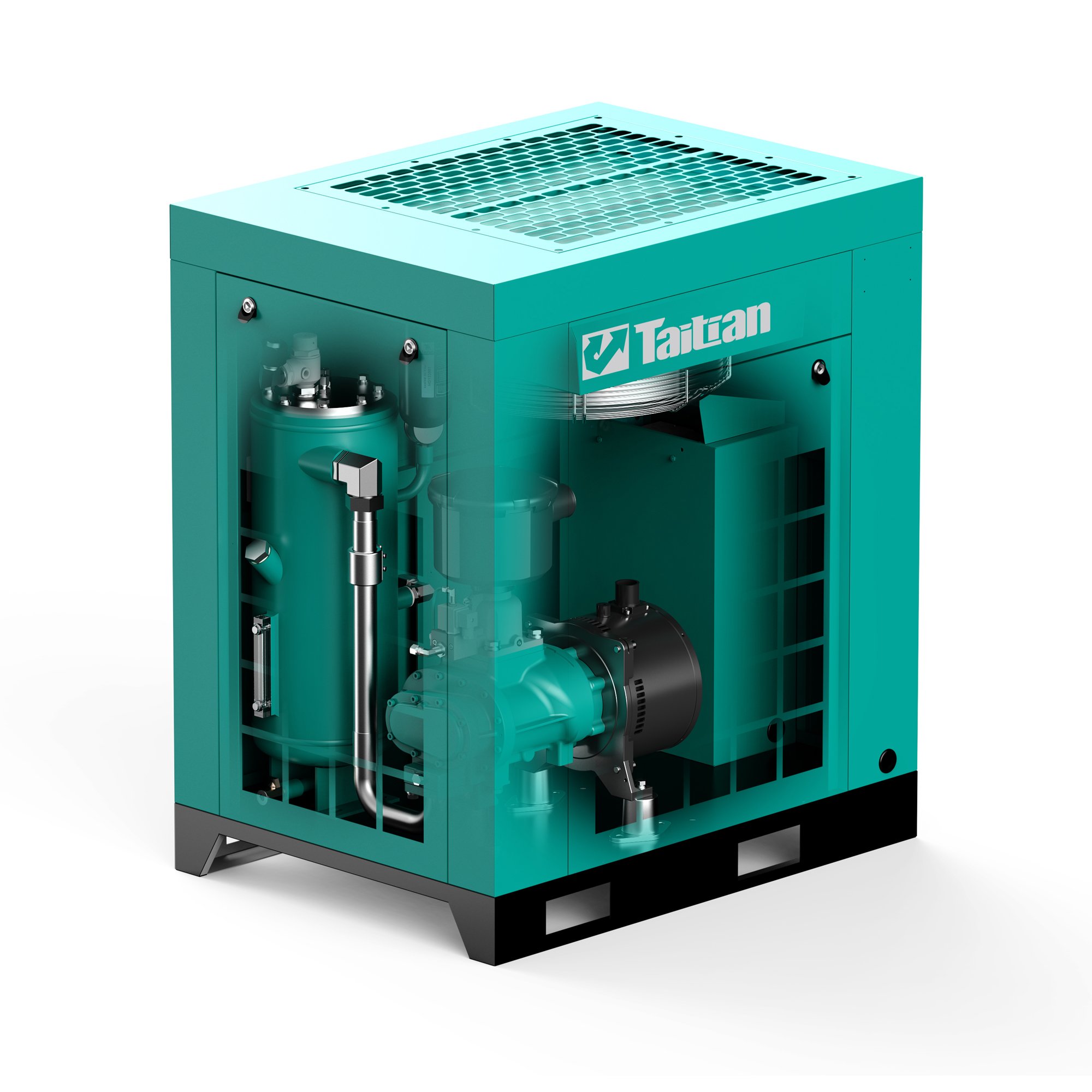 Hot Sale Energy Save 7.5kw15kw22kw37kw Compact Type Single Stage Air-cooled PM Frequency Inverter Screw air Compressor