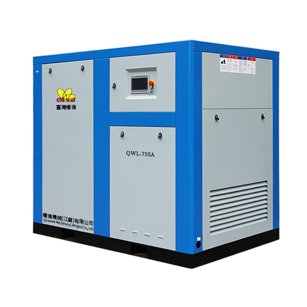 Pure Oil Free Screw Type air Compressor Used for Hospital Lab Textile Industry 15kw 20hp 75kw 90kw Voltage Can Be Customized