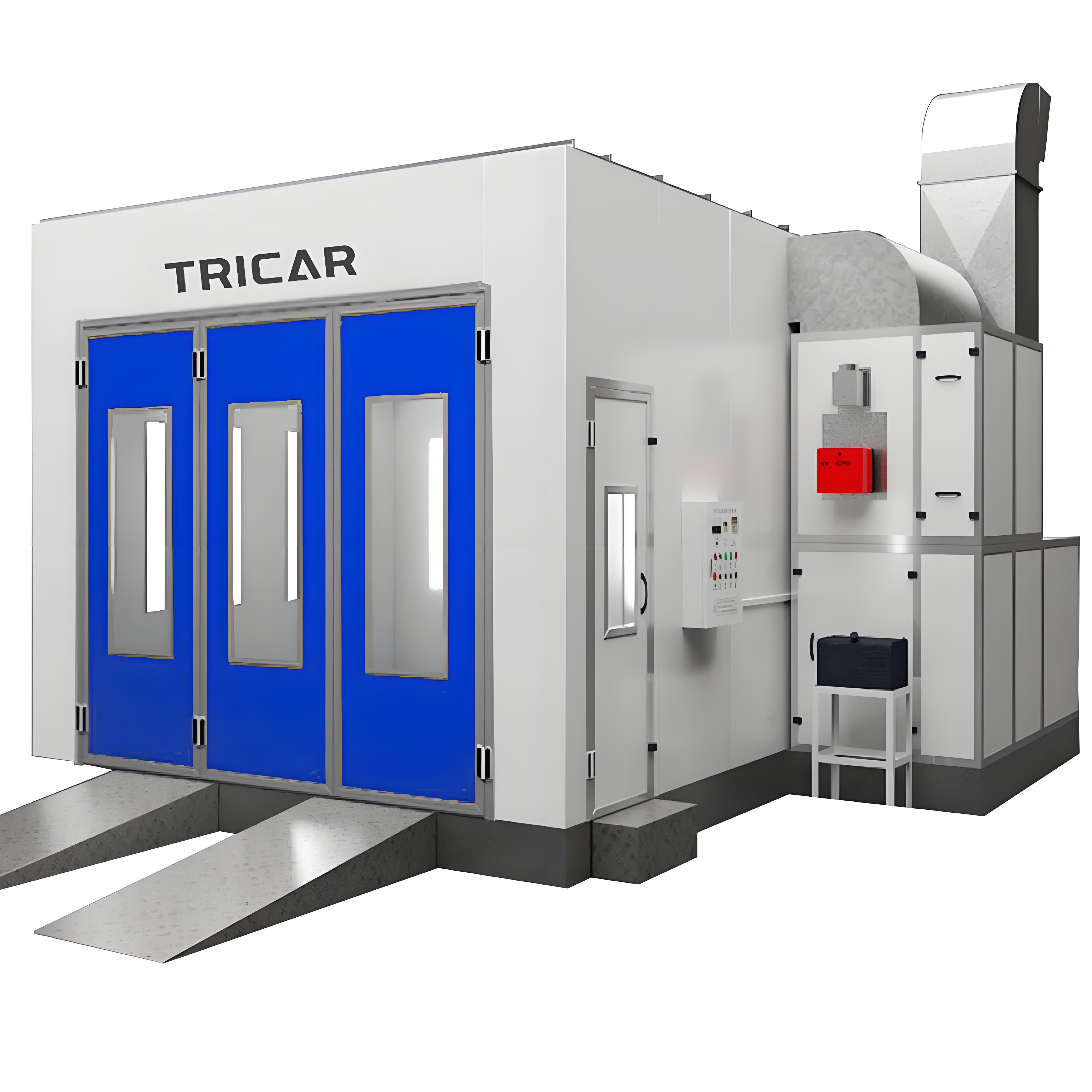 Tricar CE Approved Customized 7m Spray Booths Car Paint Booths Automotive Paint Oven Car Painting Cabin for Sale