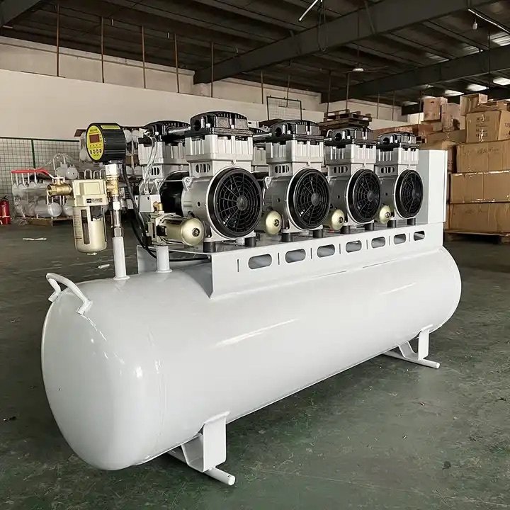 Heavy Duty Standing Industrial Mini Small Portable Oil-free Silent Air Compressor for Spray Painting